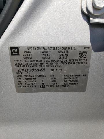 2GKFLYE38E6274522 GMC Terrain Slt