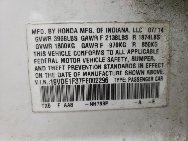19VDE1F37FE002296 Acura ILX 20