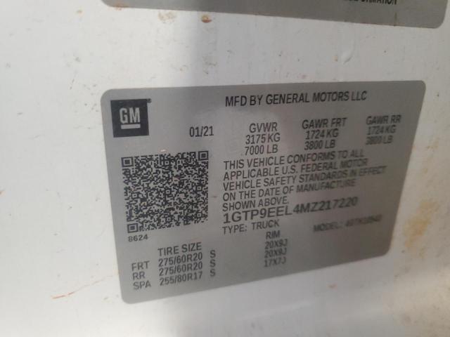 1GTP9EEL4MZ217220 GMC Sierra K1500 At4