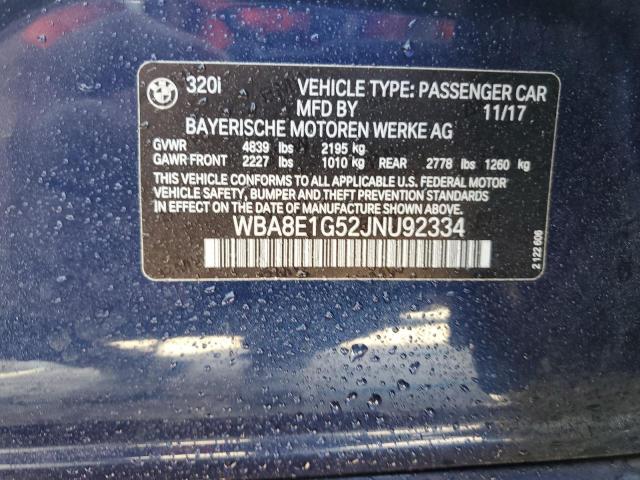 WBA8E1G52JNU92334 BMW 320 I