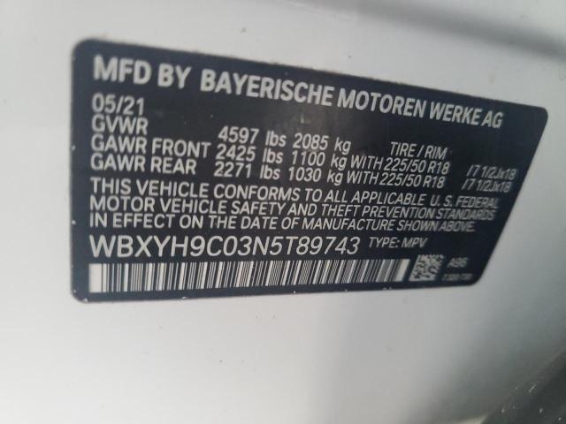 WBXYH9C03N5T89743 BMW X2 Sdrive28i