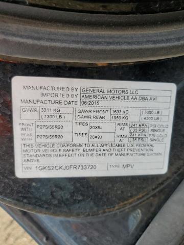 1GKS2CKJ0FR733720 GMC YUKON DENALI
