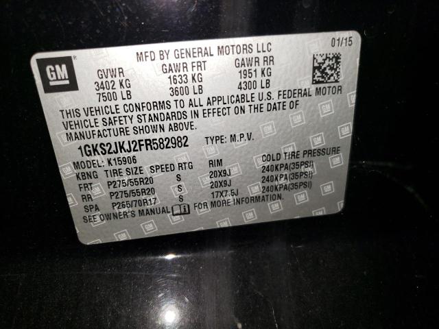 1GKS2JKJ2FR582982 GMC YUKON XL DENALI