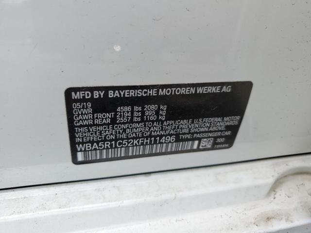 WBA5R1C52KFH11496 BMW 330I