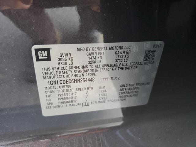 1GNLCDEC6HR264448 Chevrolet TAHOE POLICE
