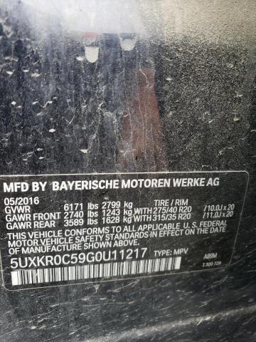 5UXKR0C59G0U11217 BMW X5 Xdrive35i