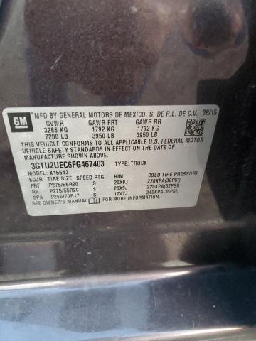 3GTU2UEC6FG467403 GMC Sierra K1500 Sle