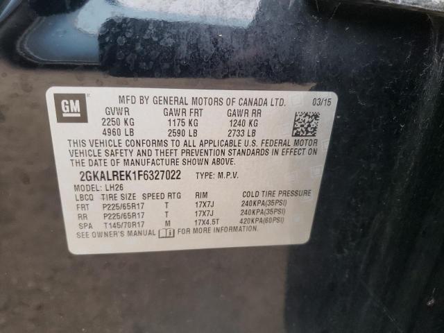2GKALREK1F6327022 GMC Terrain Sle