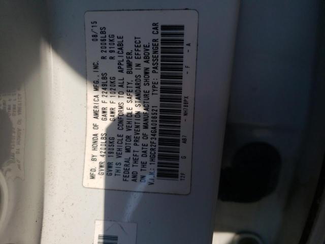 1HGCR2F34GA006521 Honda ACCORD LX