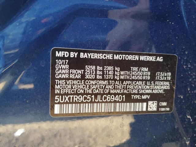 5UXTR9C51JLC69401 BMW X3 Xdrive30i