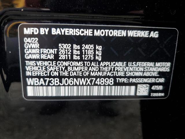WBA73BJ06NWX74898 BMW 540 XI