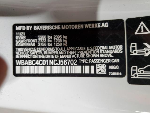 WBABC4C01NCJ56702 BMW M850XI