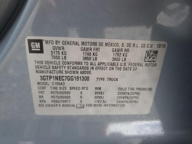 3GTP1NEC7GG181308 GMC Sierra C1500 Slt
