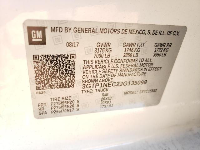 3GTP1NEC2JG135098 GMC Sierra C1500 Slt