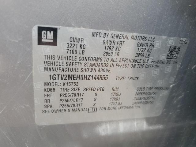 1GTV2MEH0HZ144855 GMC Sierra K1500 Sle