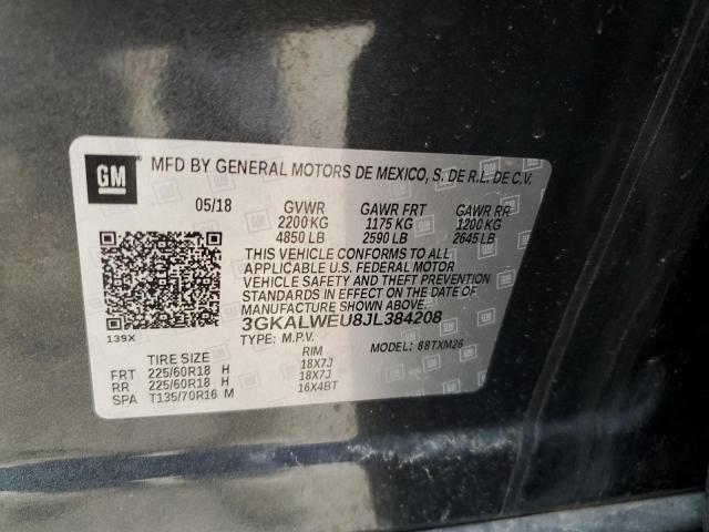 3GKALWEU8JL384208 GMC Terrain Slt