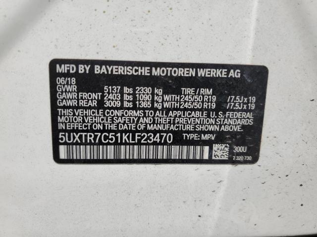5UXTR7C51KLF23470 BMW X3 Sdrive30i
