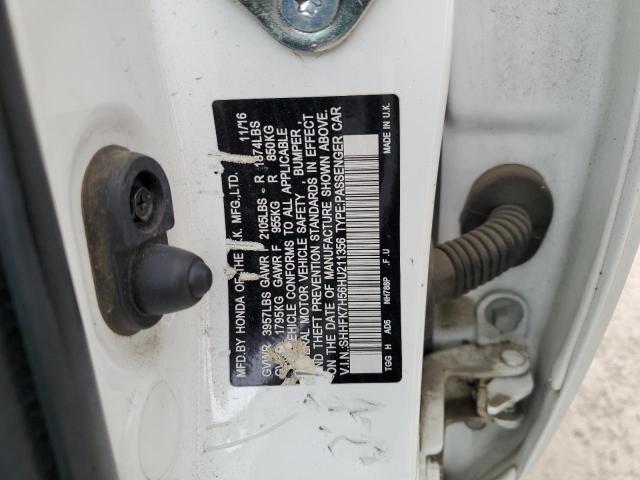 SHHFK7H56HU211356 Honda CIVIC EX