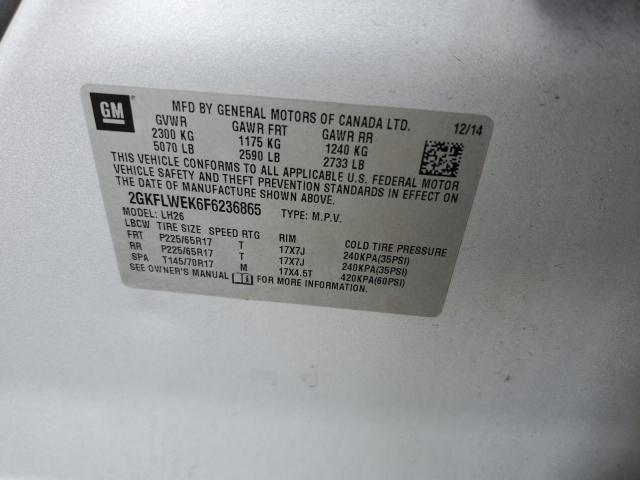 2GKFLWEK6F6236865 GMC Terrain Sle