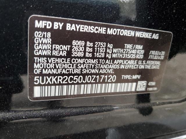5UXKR2C50J0Z17120 BMW X5 Sdrive35i