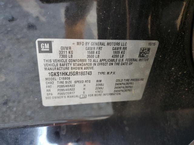 1GKS1HKJ5GR180743 GMC YUKON XL DENALI