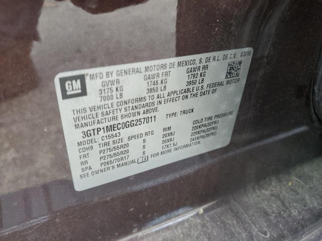 3GTP1MEC0GG257011 GMC Sierra C1500 Sle