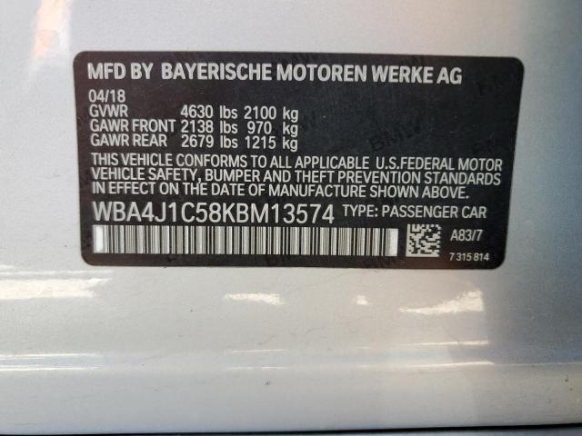 WBA4J1C58KBM13574 BMW 430i Gran Coupe