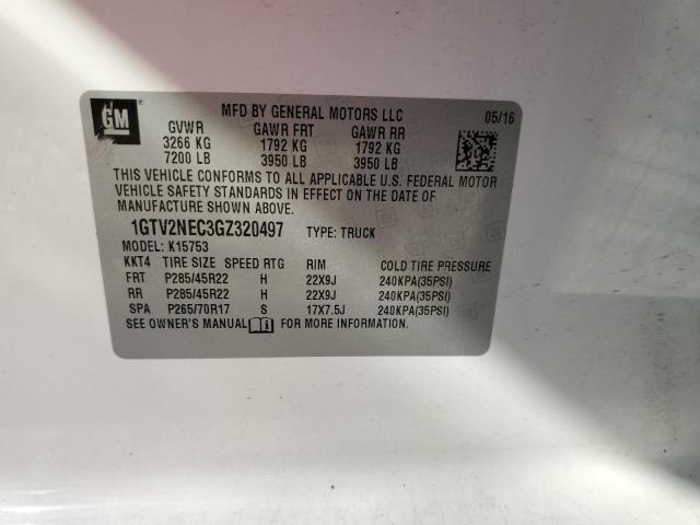 1GTV2NEC3GZ320497 GMC Sierra K1500 Slt