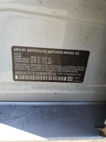 WBA4J1C51KBM13836 BMW 430i Gran Coupe