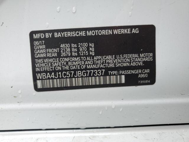 WBA4J1C57JBG77337 BMW 430i Gran Coupe