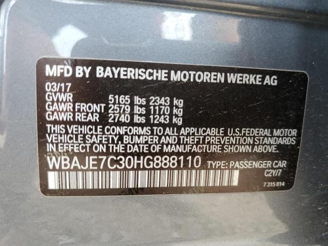 WBAJE7C30HG888110 BMW 540 XI