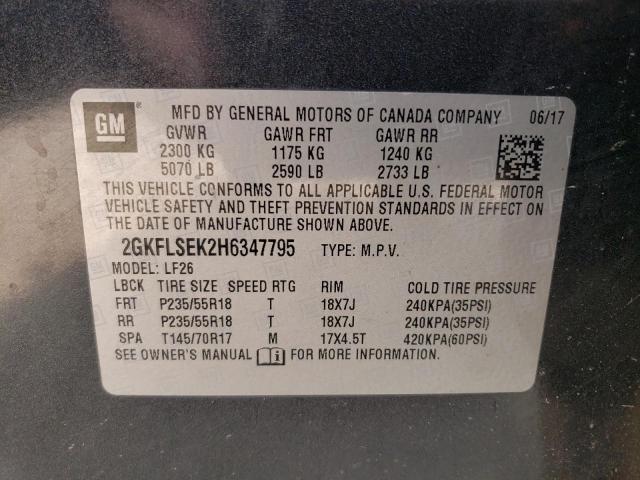 2GKFLSEK2H6347795 GMC Terrain Sle