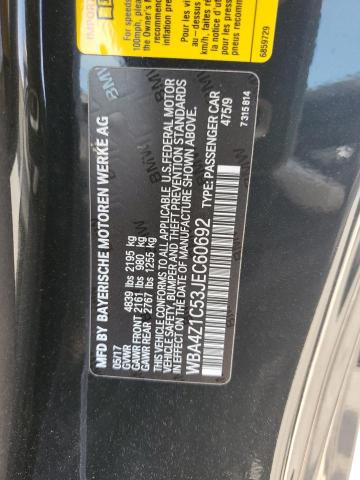WBA4Z1C53JEC60692 BMW 430I
