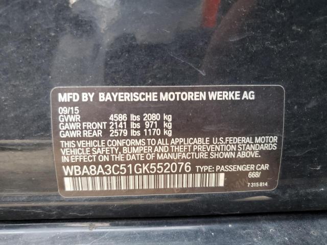WBA8A3C51GK552076 BMW 320 XI