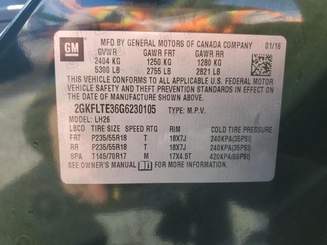 2GKFLTE36G6230105 GMC Terrain Sle