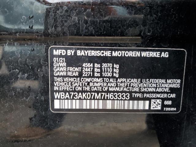 WBA73AK07M7H63333 BMW 228XI