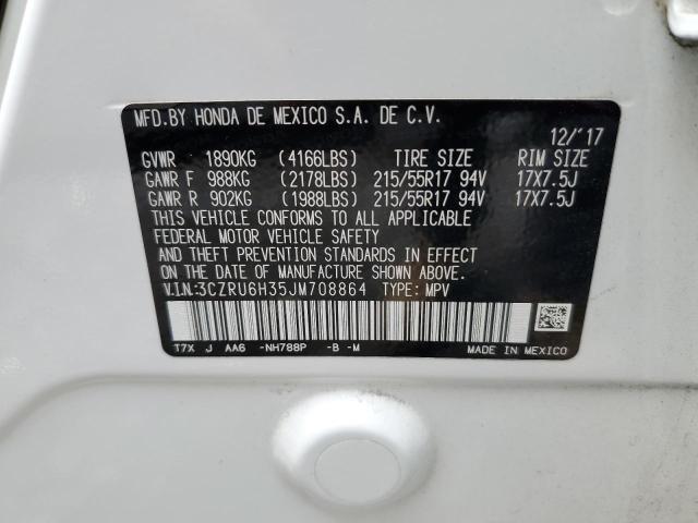 3CZRU6H35JM708864 Honda HR-V LX
