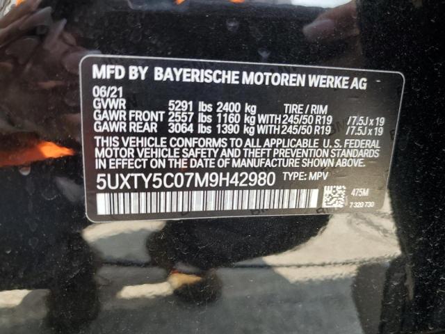 5UXTY5C07M9H42980 BMW X3 Xdrive30i