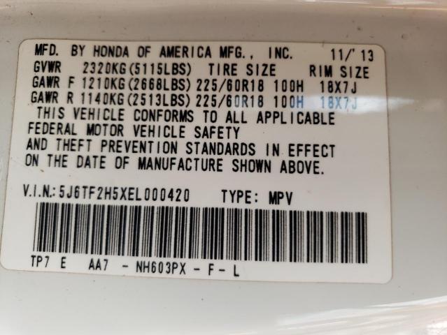 5J6TF2H5XEL000420 Honda Crosstour Exl