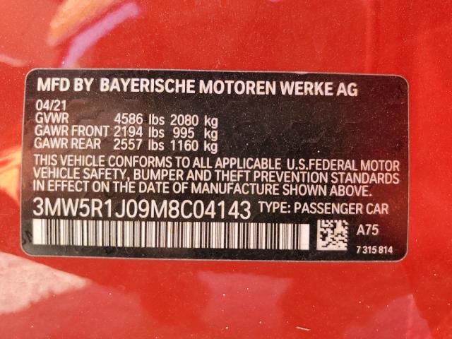 3MW5R1J09M8C04143 BMW 330I
