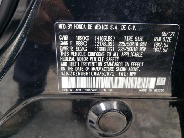 3CZRU6H10MM752872 Honda HR-V SPORT