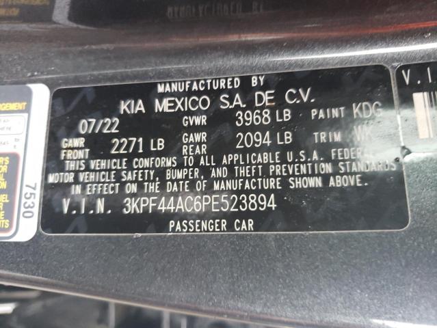 3KPF44AC6PE523894 KIA FORTE GT