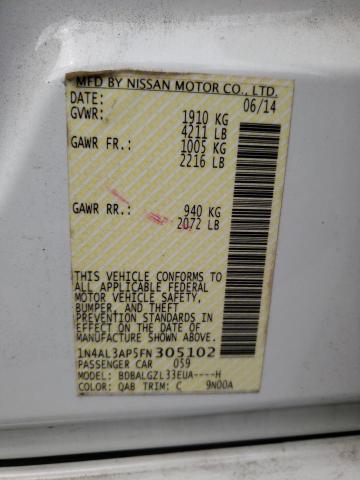 1N4AL3AP5FN305102 Nissan ALTIMA 2.5