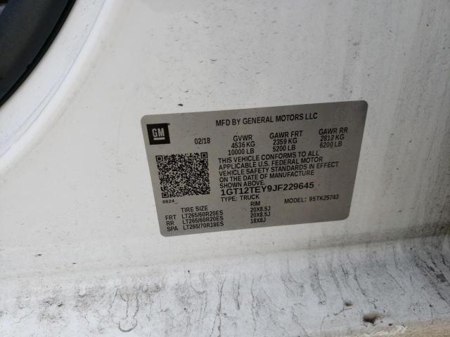 1GT12TEY9JF229645 GMC Sierra K2500 Slt
