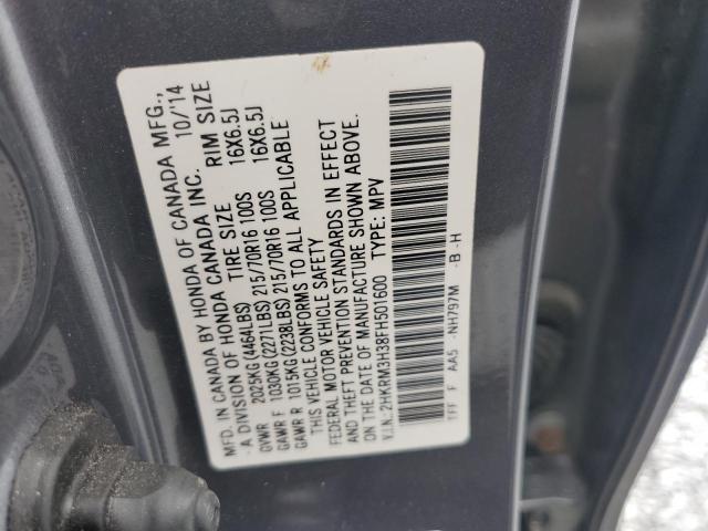 2HKRM3H38FH501600 Honda CR-V LX