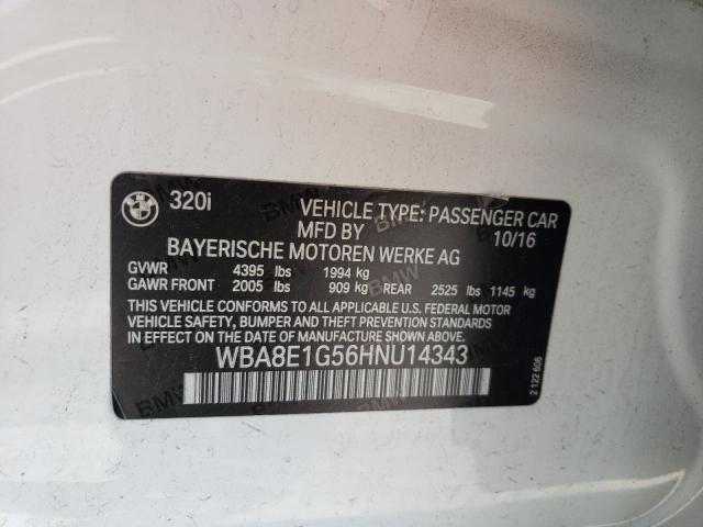 WBA8E1G56HNU14343 BMW 320 I