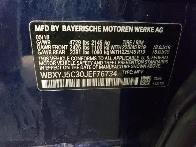 WBXYJ5C30JEF76734 BMW X2 Xdrive28i