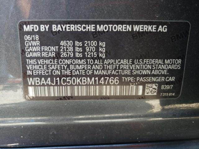 WBA4J1C50KBM14766 BMW 430i Gran Coupe