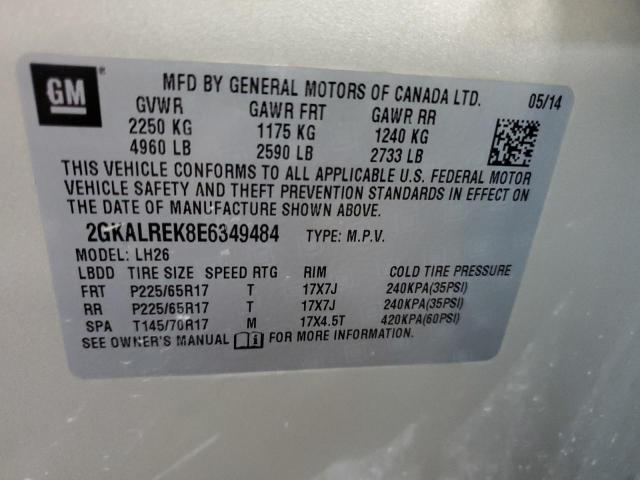 2GKALREK8E6349484 GMC Terrain Sle