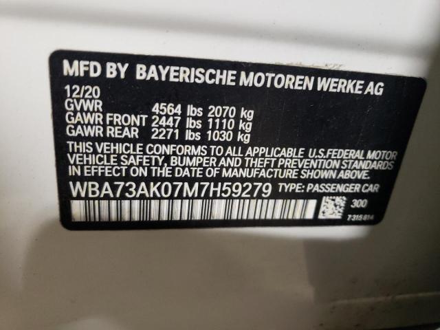WBA73AK07M7H59279 BMW 228XI